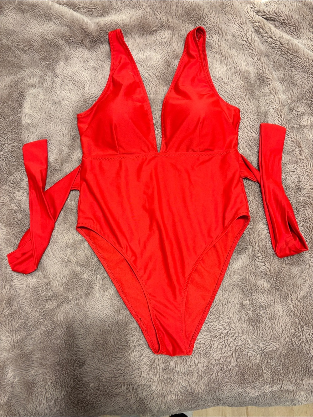 Revamped Red Plunge Swim One-Piece